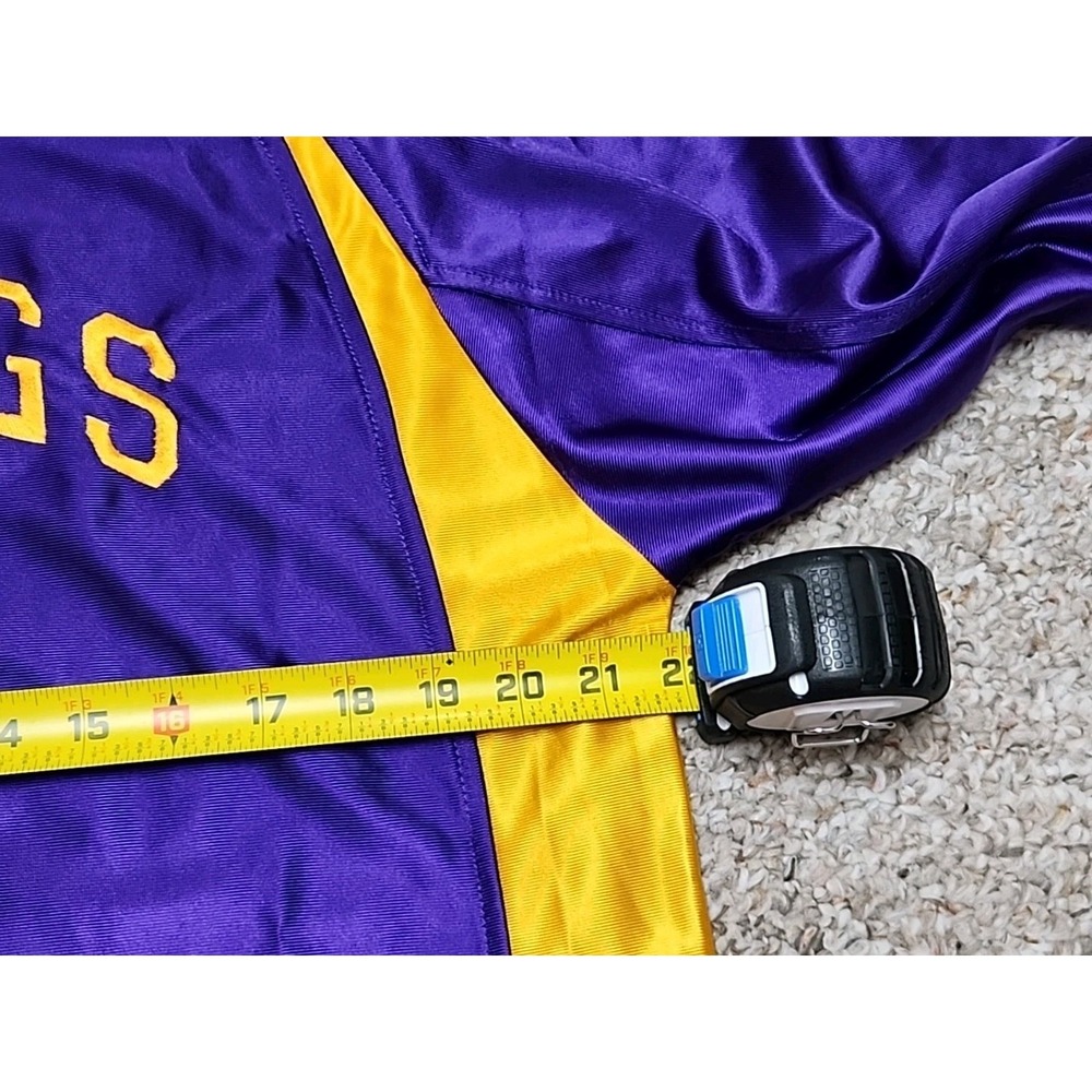 Minnesota Viking Jersey Unisex L NFL Team Apparel Purple Jersey Dazzle Knit 2008 - Picture 6 of 10